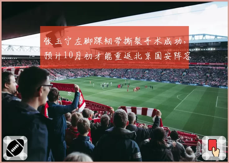 张玉宁左脚踝韧带撕裂手术成功，预计10月初才能重返北京国安阵容